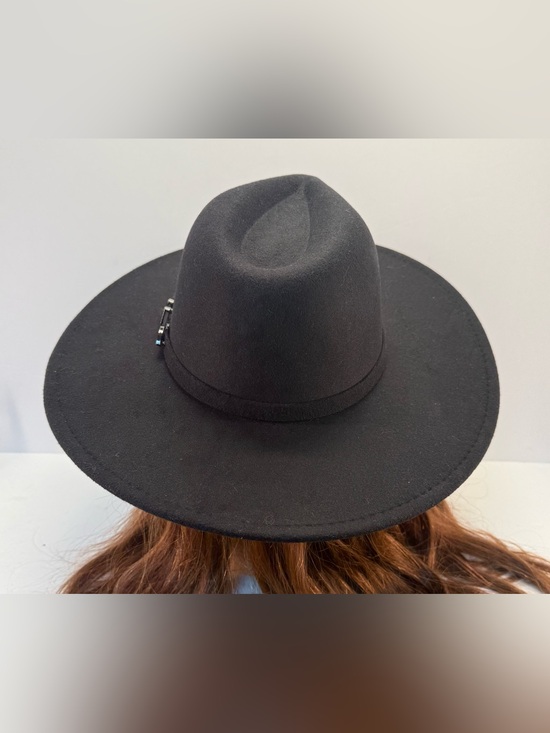 NWT Frye pinch crown women’s Black Wide-Brim Felt Fedora Hat main image 11